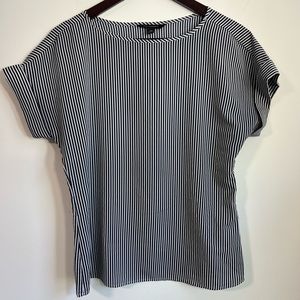 Banana Republic | navy & white striped top